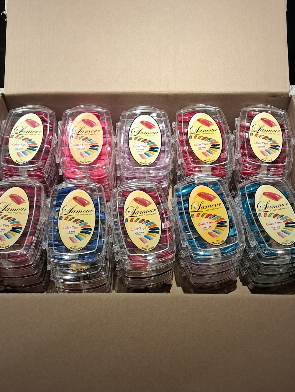 Lamour Color Tips 40 NEW Packs - Mixed Colors